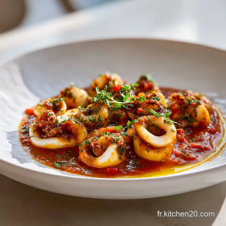 Recette de Calamar Ail et Persil Citron