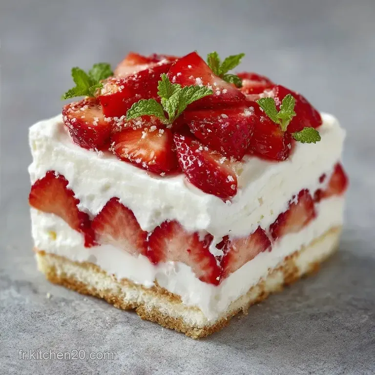 Tiramisu Fraise Express: Onctueux et Frais
