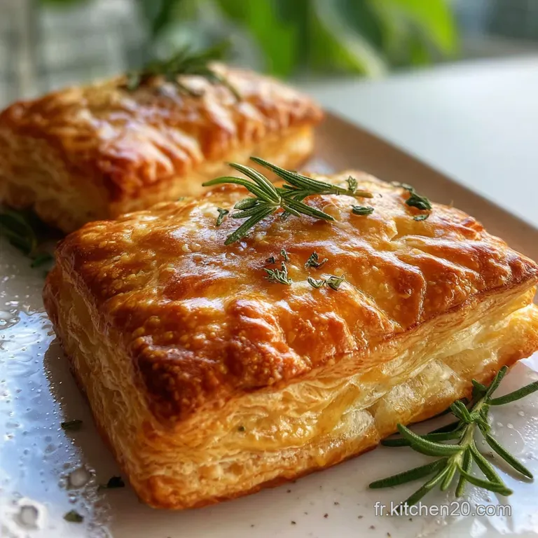 Towering pastry reveals delicate, buttery layers; golden and crisp, dusted lightly with flour, showcasing its refined text...