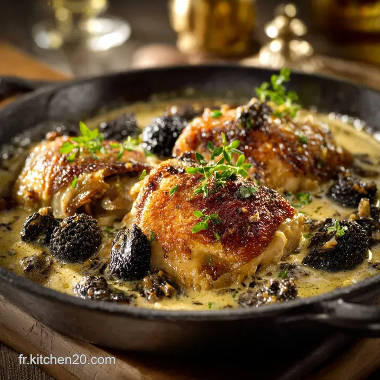 Supr&ecirc;me de Volaille Fermi&egrave;re aux Morilles et Vin Jaune Pur&eacute;e Douce