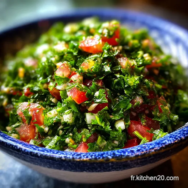 Recette Taboul&eacute; Libanais Traditionnel au Persil