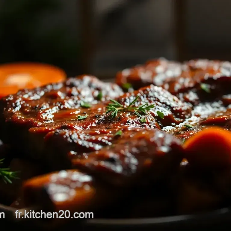 Ribs de Boeuf &Eacute;pic&eacute;s au BBQ &agrave; la Fran&ccedil;aise
