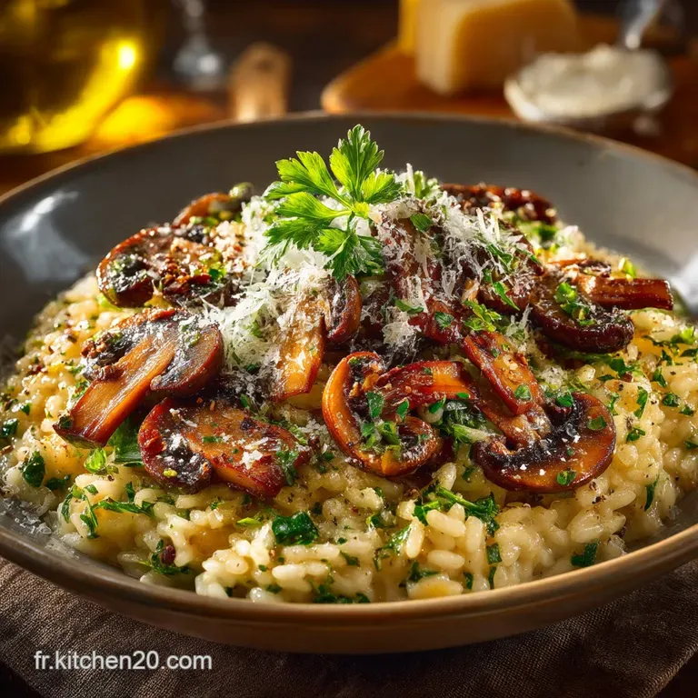 Le Divin Cr&eacute;meux Risotto aux Champignons Sauvages et Parmesan AOP