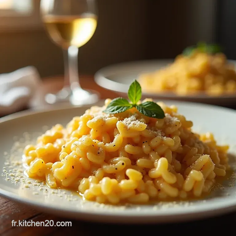 Risotto Parmesan Le Secret Dune Cr&egrave;me Parfaite presentation