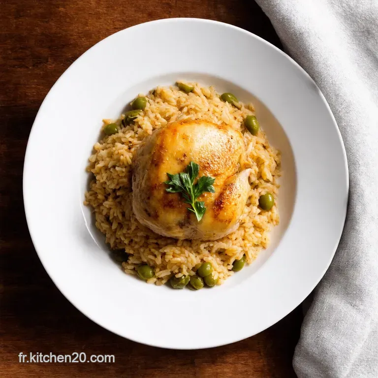 Riz aux Quatre L&eacute;gumes et Poulet
