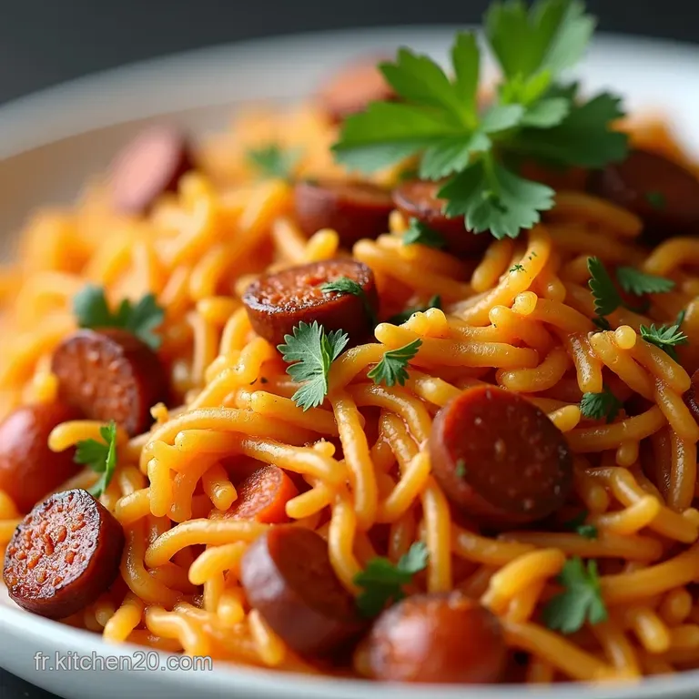 Riz Mexicain Festif au Chorizo et Lardons