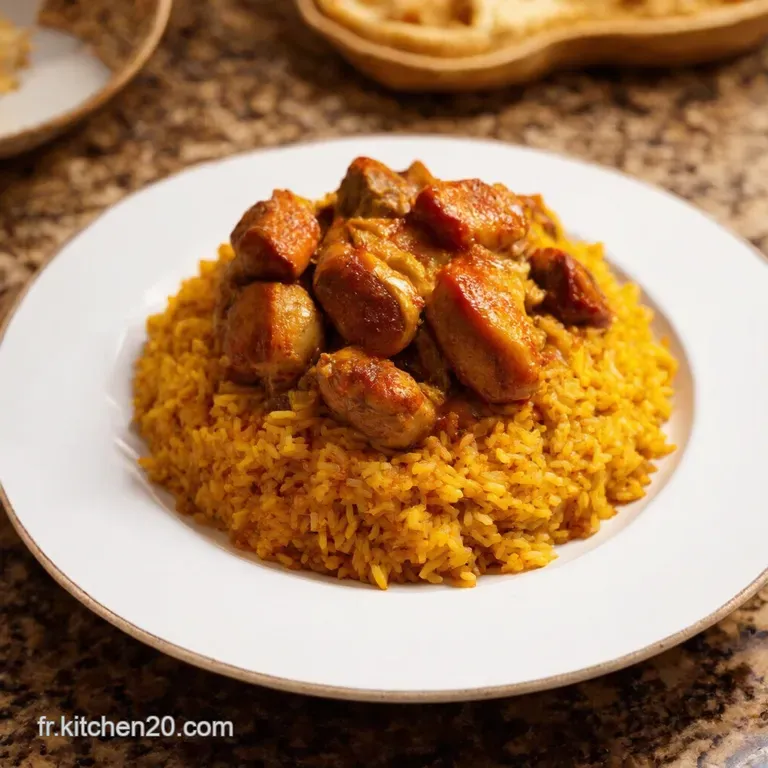 Riz Soleil Merguez Poivrons Et Poulet &Eacute;pic&eacute; presentation