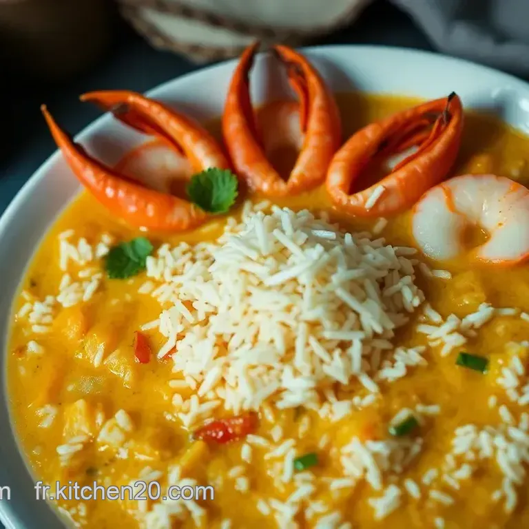 Riz Thai au Curry de L&eacute;gumes et Crevettes