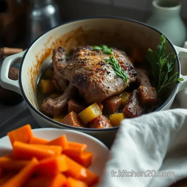 R&ocirc;ti De Veau &Agrave; La Cocotte : Un Plat R&eacute;confortant Et Savoureux presentation