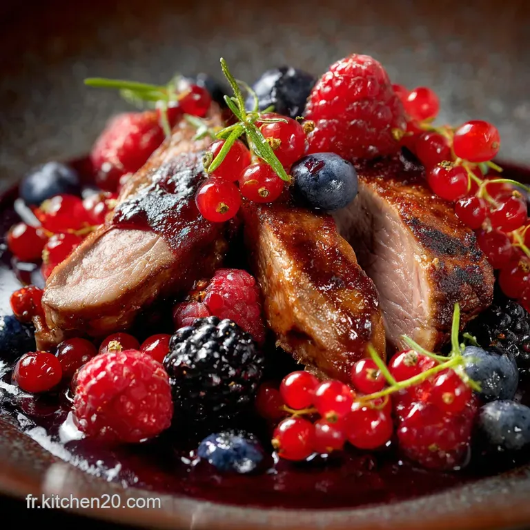 R&ocirc;ti De Sanglier Sauce Aux Fruits Rouges : Le Plat De F&ecirc;te &Agrave; La Cuisson Parfaite presentation