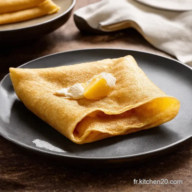 Roul&eacute; de Cr&ecirc;pe M&eacute;diterran&eacute;en au Pesto Olives et Basilic