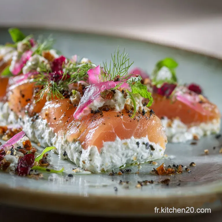 Rouleaux De Saumon Au Fromage Frais Aneth Et Zeste De Citron presentation