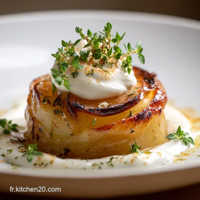 SaintPierre cr&egrave;me de Thym et &eacute;cras&eacute; de pommes de t : Le plat de poisson raffin&eacute;.