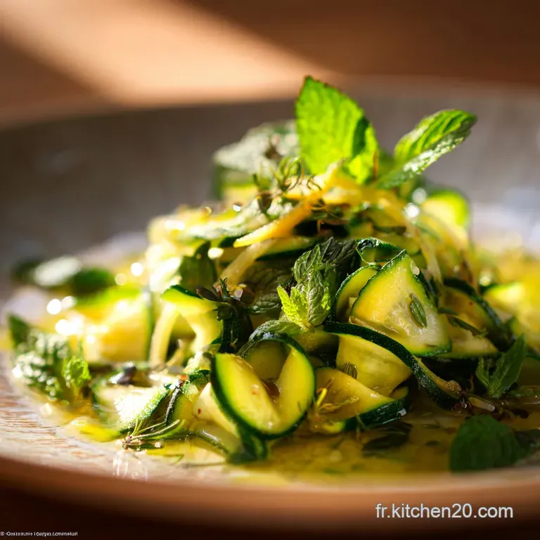 Courgettes R&acirc;p&eacute;es La Salade Fra&icirc;cheur Citronn&eacute;e