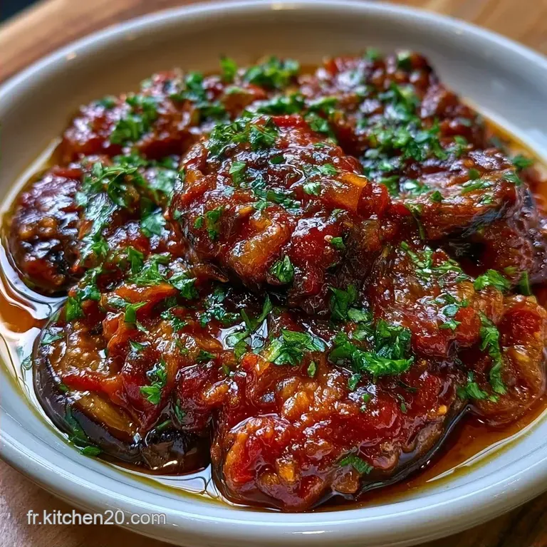 Salade D Aubergine Marocaine Cuite aux Tomates