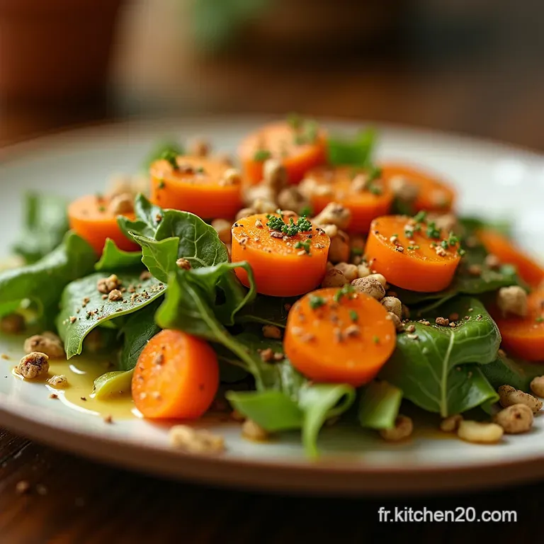 La Terre En F&ecirc;te Salade Chaleureuse De Betteraves Et Carottes R&ocirc;ties presentation