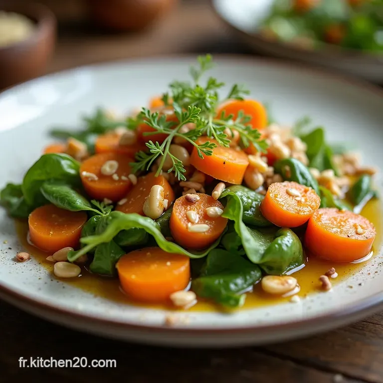 La Terre en F&ecirc;te Salade Chaleureuse de Betteraves et Carottes R&ocirc;ties