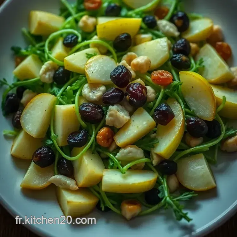 Salade De C&eacute;l&eacute;ri Branche Aux Noix Et Pommes presentation