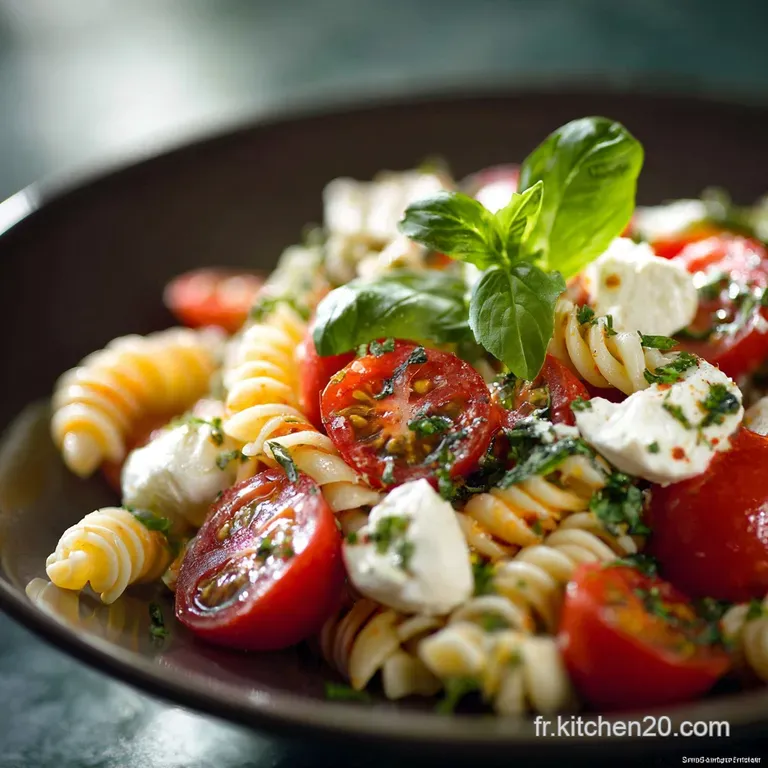 Salade de p&acirc;tes tomates et Mozzarella : la Caprese parfaite pour l&eacute;t&eacute;