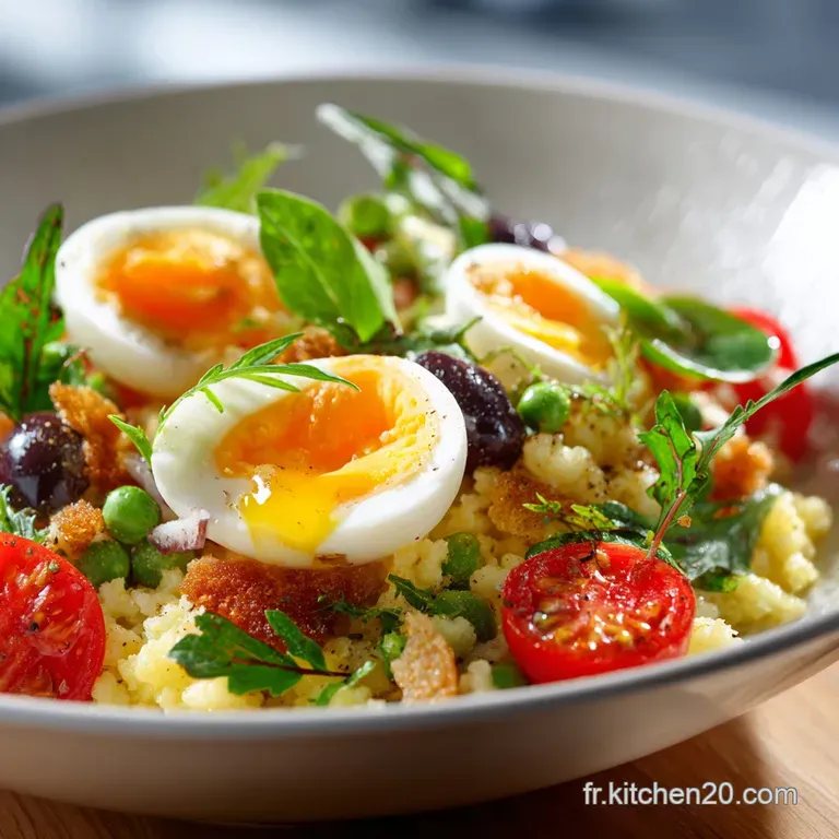 Lart De La Salade De Riz Ni&ccedil;oise Authentique presentation