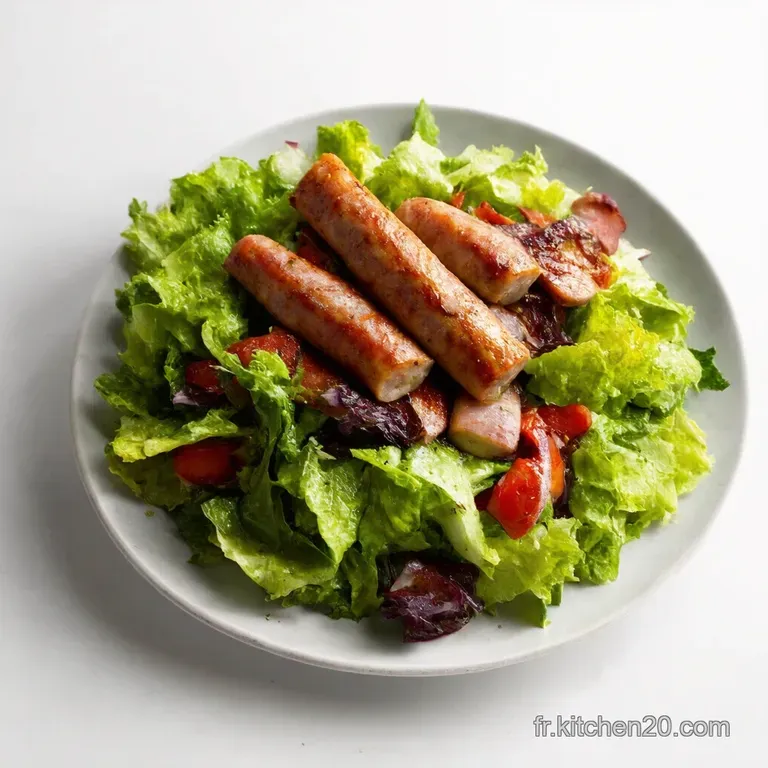 Salade de Saucisses Grill&eacute;es &agrave; la Bistrot