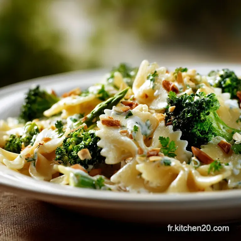 Salade De Farfalle Asperges Et Brocoli : Le Classique Fra&icirc;cheur presentation