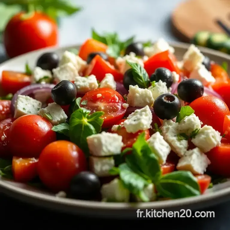 Salade Grecque Authentique presentation