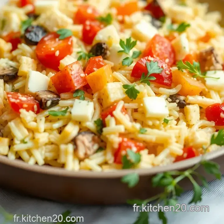 Salade Ni&ccedil;oise Moderne: Riz Thon Et L&eacute;gumes Croquants presentation