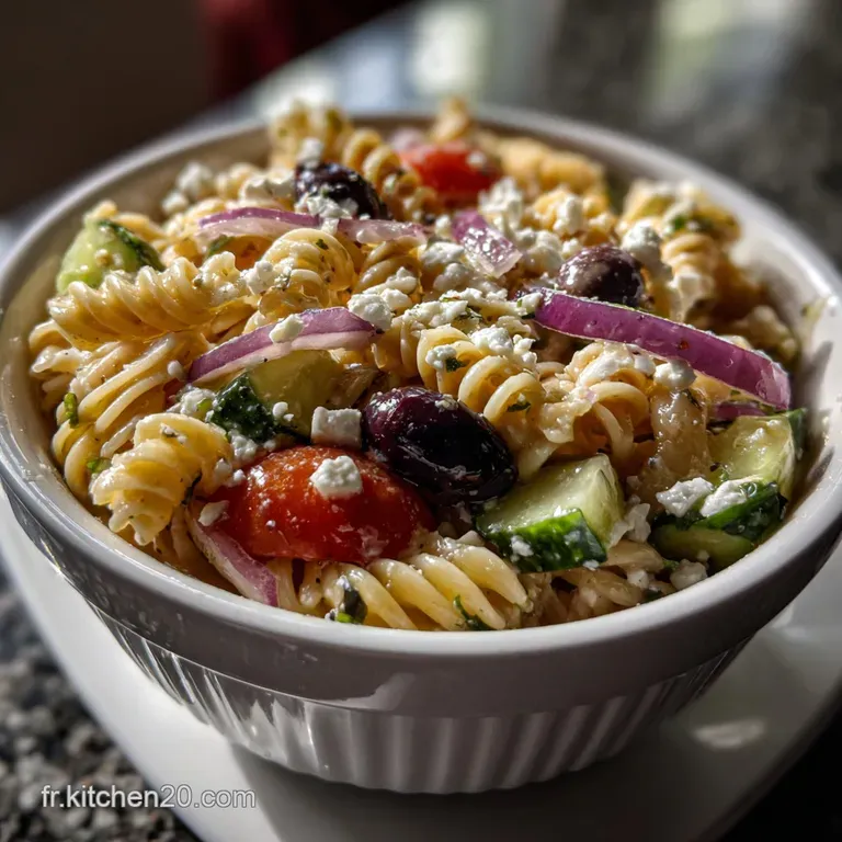 Salade P&acirc;tes Grecque : Lexplosion M&eacute;diterran&eacute;enne presentation