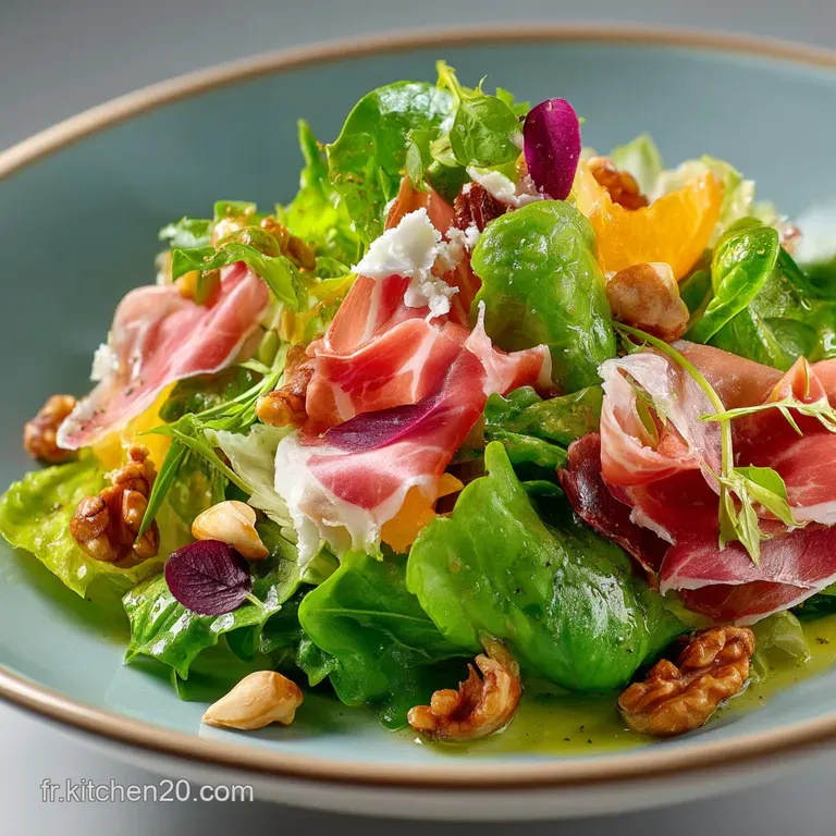 Salade de Ptes aux Noix et Jambon : LId&eacute;e Repas Pique-Nique