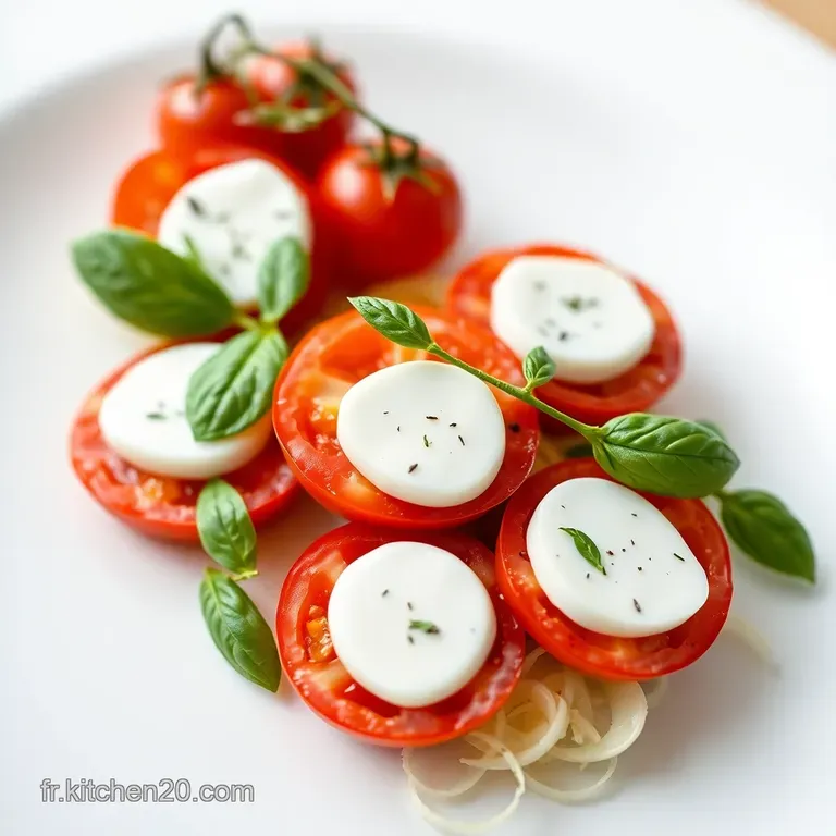 Salade Tomate Mozza &Eacute;l&eacute;gance &agrave; la Fran&ccedil;aise