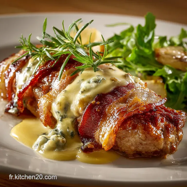 Saltimbocca De Veau Au Gorgonzola Et Sauge : Le Secret De La Sauce Cr&eacute;meuse. presentation