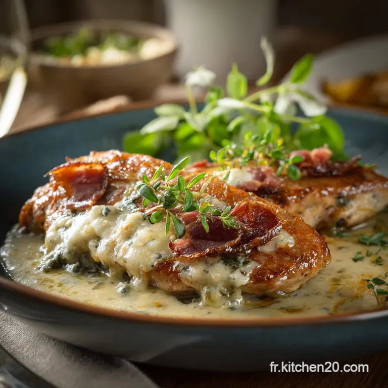 Saltimbocca de veau au Gorgonzola et sauge : le secret de la sauce cr&eacute;meuse.