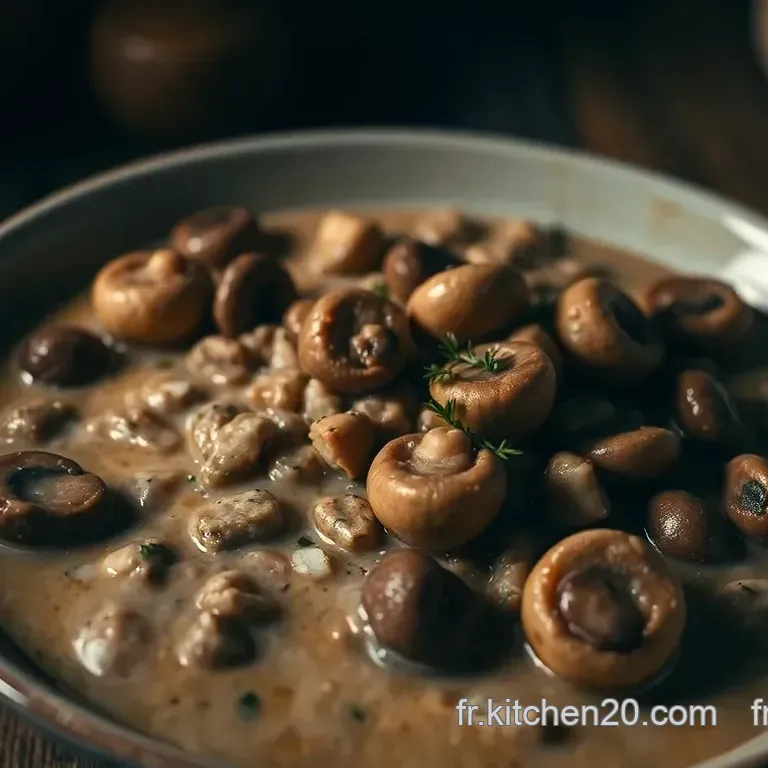 Sauce Morilles Velout&eacute;e aux Champignons