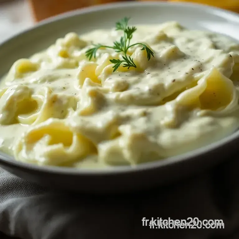 Sauce Roquefort Cr&eacute;meuse Et Savoureuse presentation