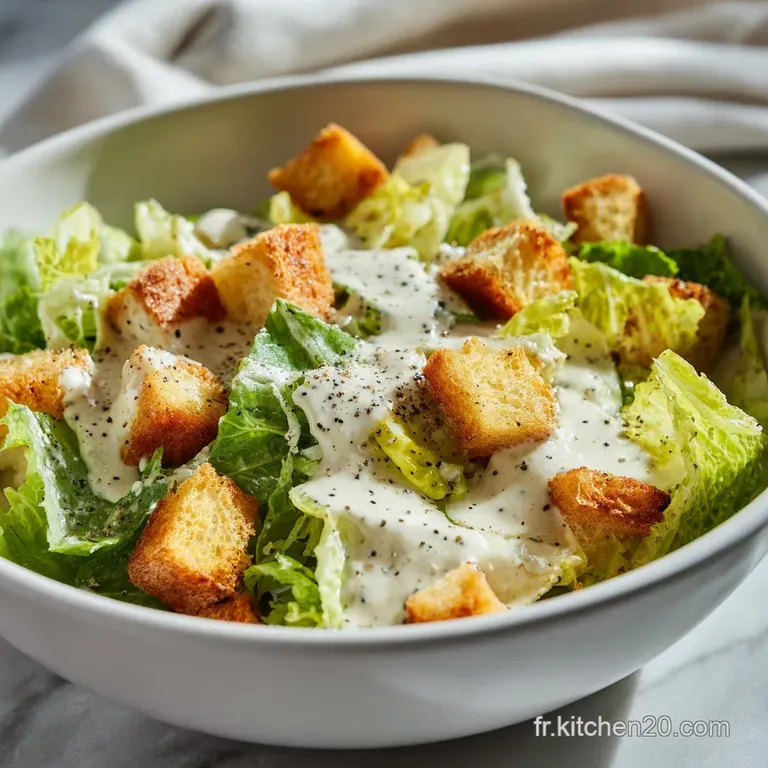 Sauce Salade C&eacute;sar Technique et Onctueuse