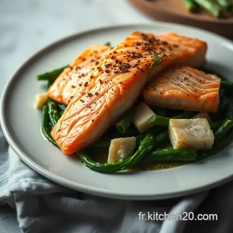 Saumon Aux &Eacute;pinards Cr&eacute;meux presentation