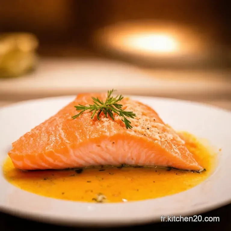Saumon En Cro&ucirc;te Aux &Eacute;pices Et Parmesan presentation