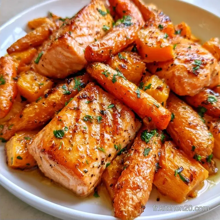 Saumon et L&eacute;gumes au Ninja Foodi Dual Zone