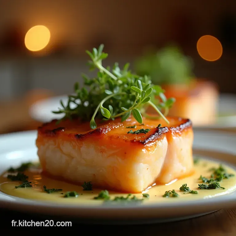 Le Secret Du Chef Saumon Royal En Cro&ucirc;te Fines Herbes Et Mousse L&eacute;g&egrave;re presentation