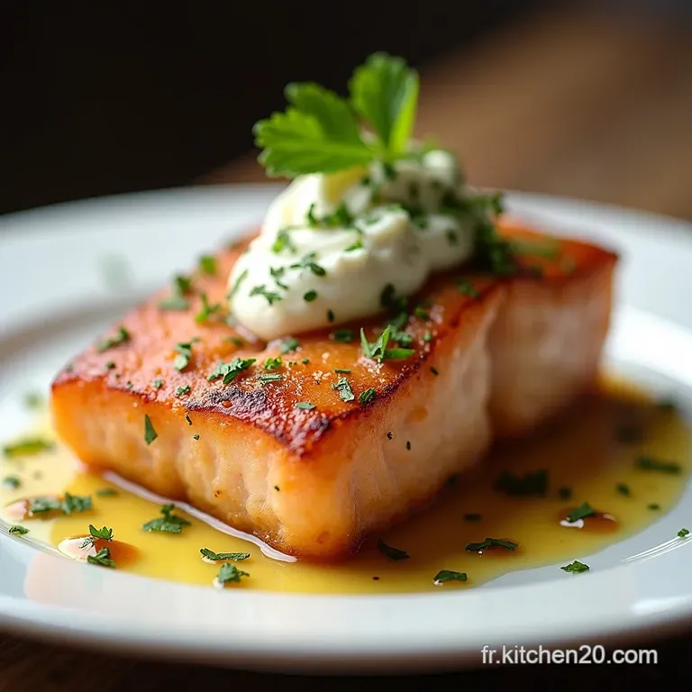 Le Secret du Chef Saumon Royal en Cro&ucirc;te Fines Herbes et Mousse L&eacute;g&egrave;re