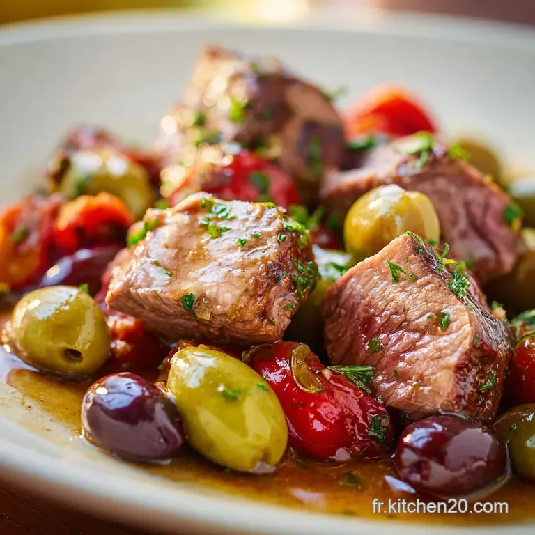 Saut De Veau Corse Aux Olives Lessence Du Maquis En Cocotte presentation