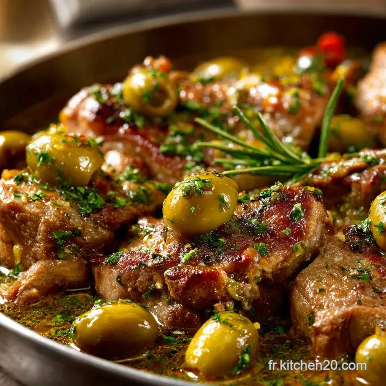 Saut de Veau Corse aux Olives LEssence du Maquis en Cocotte