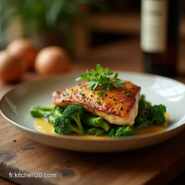 Saut&eacute; Express Du Terroir Poulet Croustillant Brocoli Vert &Eacute;meraude presentation