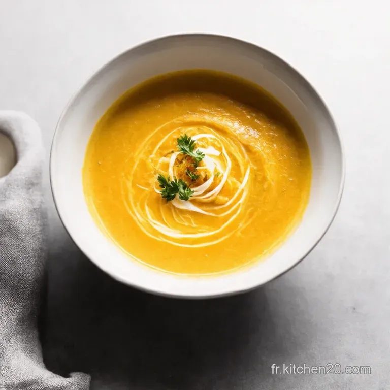 Soupe de ChouFleur R&ocirc;ti au Parmesan Croquant