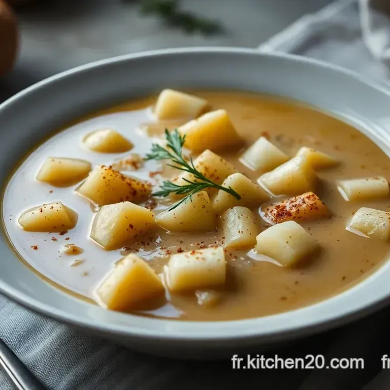 Soupe de Patate Douce Cr&eacute;meuse et &Eacute;pic&eacute;e