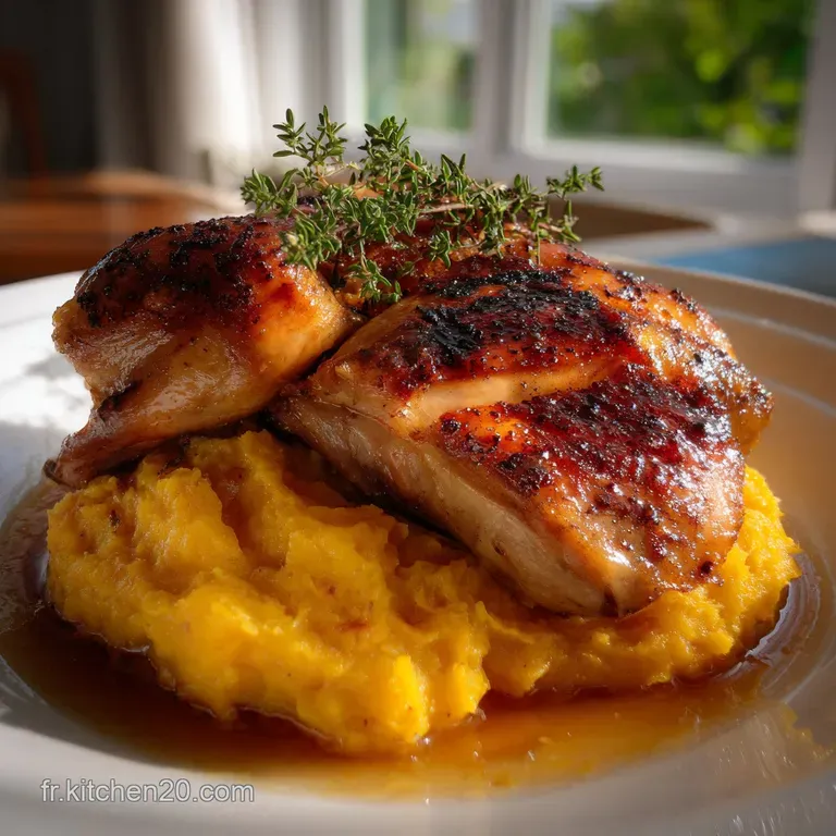 Supr&ecirc;me De Pintade R&ocirc;ti &Eacute;cras&eacute; De L&eacute;gumes Racines presentation