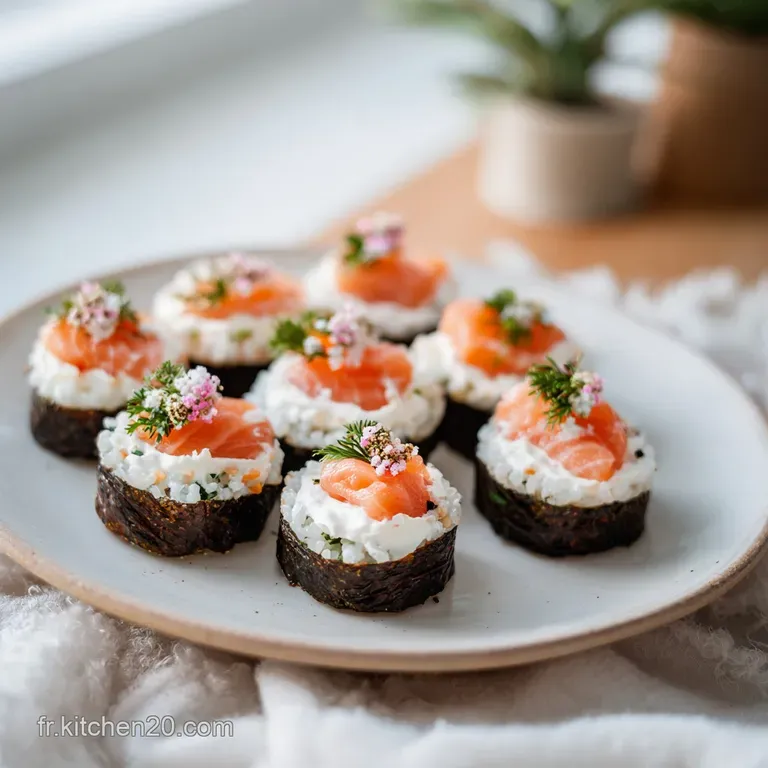 Recette Sushi Saumon Fum&eacute; Cr&egrave;me Acidul&eacute;e