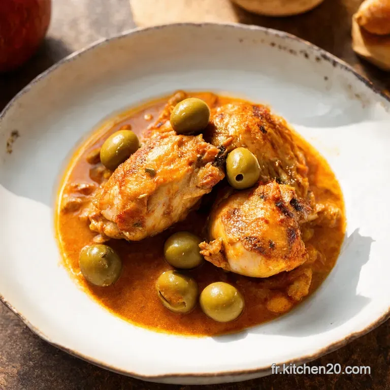 Tajine de Poulet aux Olives et Citron