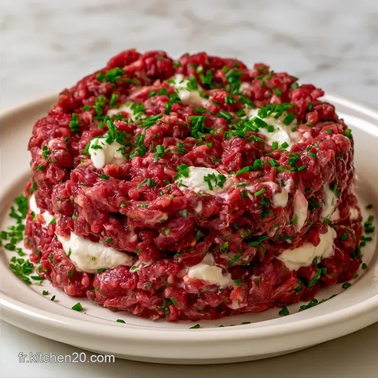 Tartare de B&oelig;uf au Ch&egrave;vre Frais